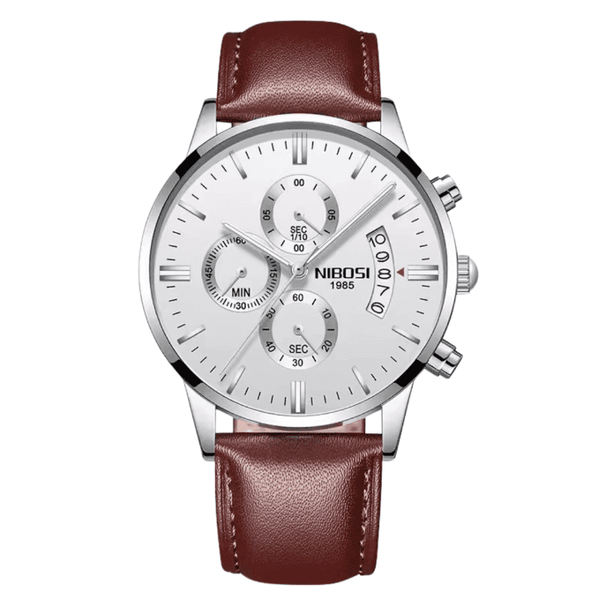 Nibosi Classic Men's Watch - Leather Strap